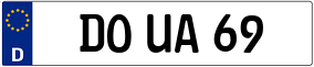 Trailer License Plate